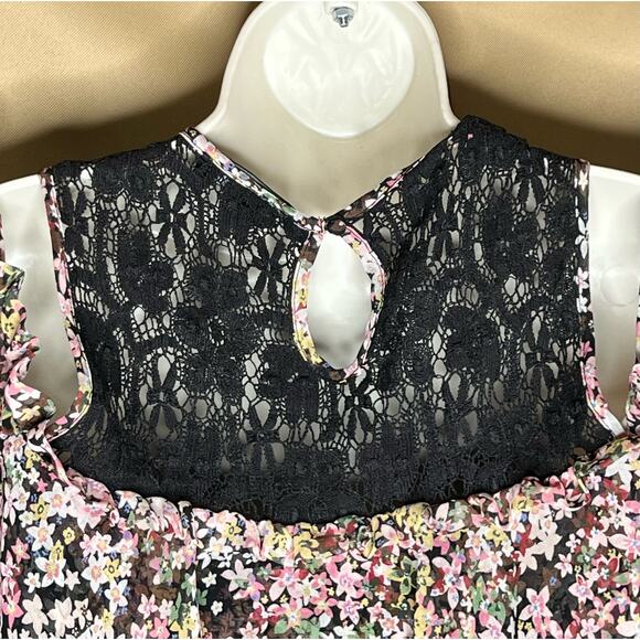 Slate & Willow Lace Yoke Maternity Shift Dress S df1 - Picture 7 of 14